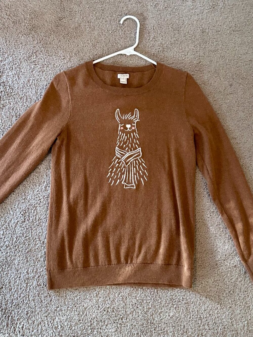 J.Crew Pullover With Alpaca Embroidery